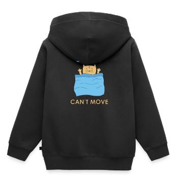Un chat pourri ! C’est un cadeau pour les dormeurs. - Sweat Premium à capuche enfant bio - noir - Dos - AI Model Kid Male (0cm)