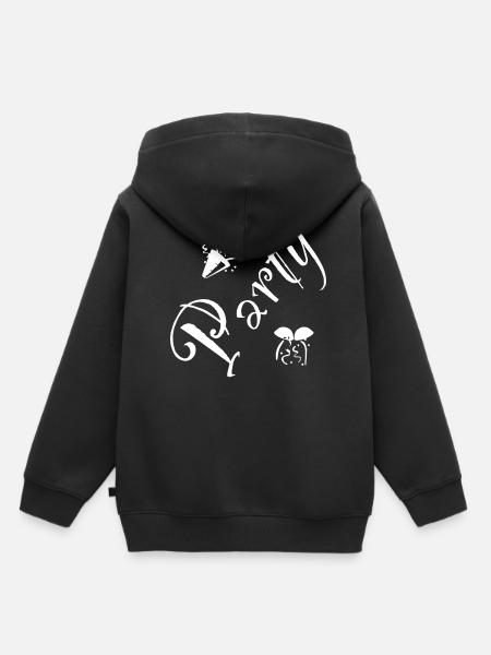 Party - Kinder Premium Organic Hoodie - Schwarz