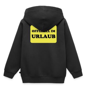 vacation - Kids Premium Organic Hoodie - black - Back - AI Model Kid Male (0cm)