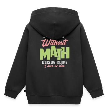 Mathematik - Kinder Premium Organic Hoodie - Schwarz - Hinten - AI Model Kid Male (0cm)
