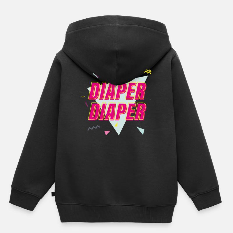 COUCHE COUCHE COUCHE - Sweat Premium à capuche enfant bio - noir