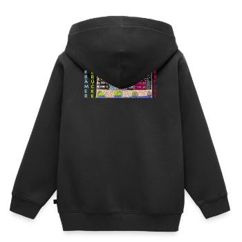 Erfurt, Krämerbrücke, Wahrzeichen Deutschland - Kinder Premium Organic Hoodie - Schwarz - Hinten - AI Model Kid Male (0cm)