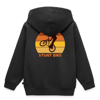 bike, bike, bike cross - Kids Premium Organic Hoodie - black - Back - AI Model Kid Male (0cm)