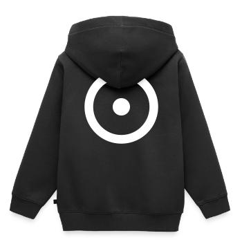 Joystick Minimal Blanc - Sweat Premium à capuche enfant bio - noir - Dos - AI Model Kid Male (0cm)