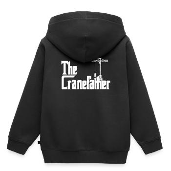 Le Grue Grue Grue Crane Operator Crane - Sweat Premium à capuche enfant bio - noir - Dos - AI Model Kid Male (0cm)