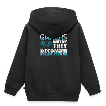 Game Gaming Gamer - Kinder Premium Organic Hoodie - Schwarz - Hinten - AI Model Kid Male (0cm)