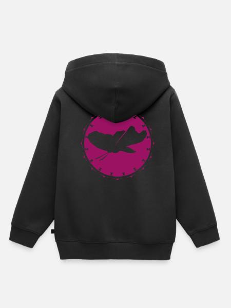 Schmetterling - Naturschutz - Kinder Premium Organic Hoodie - Schwarz
