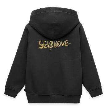 Amour de soi - Sweat Premium à capuche enfant bio - noir - Dos - AI Model Kid Male (0cm)