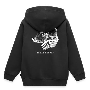 table tennis table, table tennis player - Kids Premium Organic Hoodie - black - Back - AI Model Kid Male (0cm)