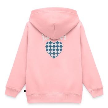 Ja Mei - Bayrisch Boarisch Bayern - Kinder Premium Organic Hoodie - Rosa - Hinten - AI Model Kid Female (0cm)