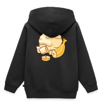 Bananen Eis Speiseeis Eiskrem Eiscreme Kugeleis - Kinder Premium Organic Hoodie - Schwarz - Hinten - AI Model Kid Male (0cm)