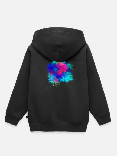 Explosion Feuerwerkskörper farbenfroh - Kinder Premium Organic Hoodie - Schwarz