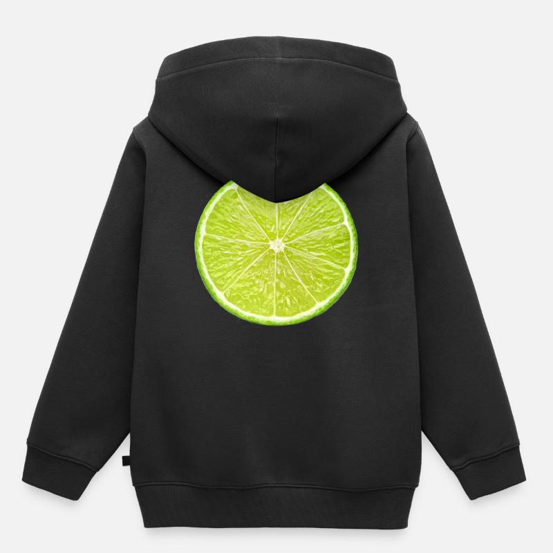 chaux - Sweat Premium à capuche enfant bio - noir