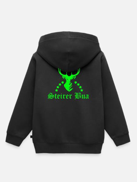 Steirer Bua - Kinder Premium Organic Hoodie - Schwarz