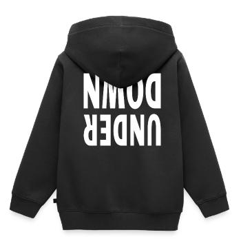 Funny Australia Land Down Under - Kinder Premium Organic Hoodie - Schwarz - Hinten - AI Model Kid Male (0cm)