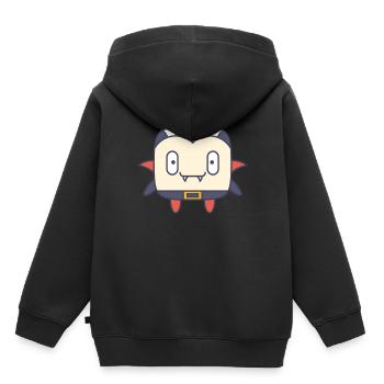 Vampire Dracula Enfants Halloween Monstre Cadeau - Sweat Premium à capuche enfant bio - noir - Dos - AI Model Kid Male (0cm)