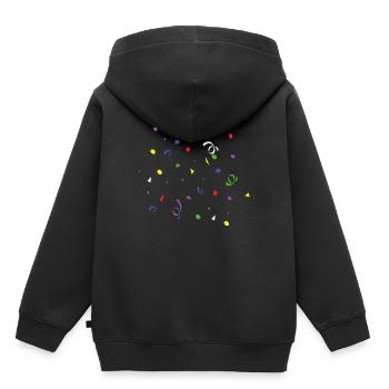 Confetti colorful carnival carnival streamer party - Kids Premium Organic Hoodie - black - Back - AI Model Kid Male (0cm)