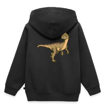 Ceratosaurus Dino Dinosaur Gift Idea Primeval - Kids Premium Organic Hoodie - black - Back - AI Model Kid Male (0cm)