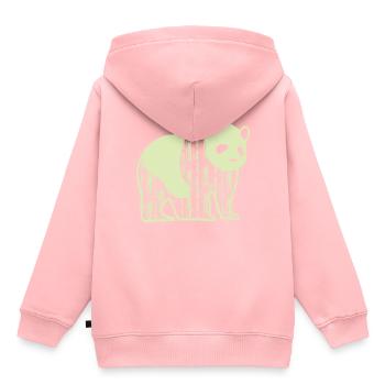 Bien-être animal Panda - Sweat Premium à capuche enfant bio - rose - Dos - AI Model Kid Female (0cm)