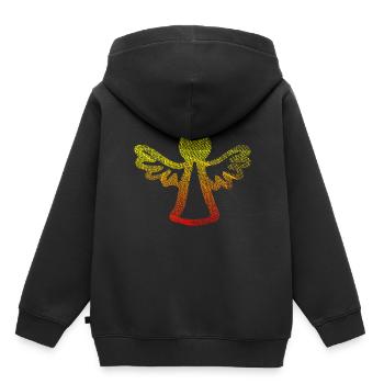 Weihnachten Christkind Engel - Kinder Premium Organic Hoodie - Schwarz - Hinten - AI Model Kid Male (0cm)