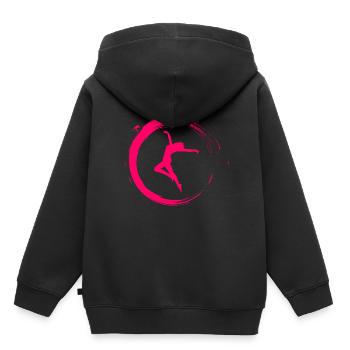 Souris danse danse - Sweat Premium à capuche enfant bio - noir - Dos - AI Model Kid Male (0cm)