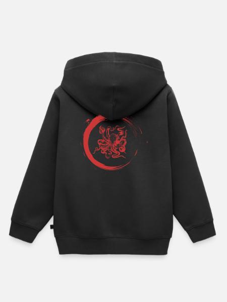 Tintenfisch - Kinder Premium Organic Hoodie - Schwarz
