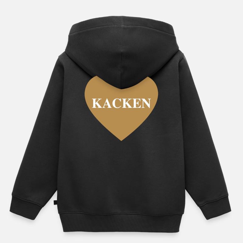 merde - Sweat Premium à capuche enfant bio - noir