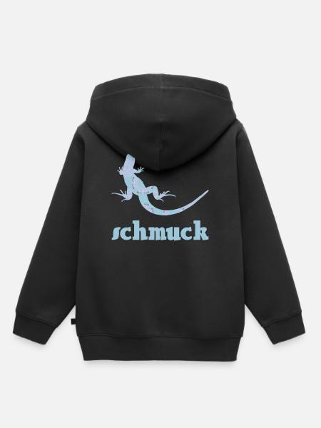 eidechse schmuck musterung - Kinder Premium Organic Hoodie - Schwarz