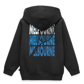 Tennis Shirt Melbourne Turnier Australien Design - Kinder Premium Organic Hoodie - Schwarz - Hinten - AI Model Kid Male (0cm)