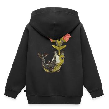 Pisces Birthday Valentine Romance - Kids Premium Organic Hoodie - black - Back - AI Model Kid Male (0cm)