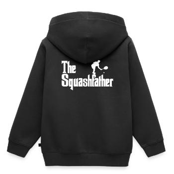 Squash Squash player - Kids Premium Organic Hoodie - black - Back - AI Model Kid Male (0cm)