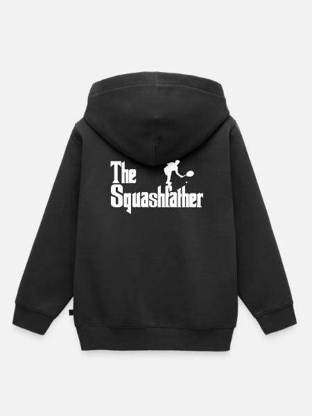 Joueur de squash squash - Sweat Premium à capuche enfant bio - noir