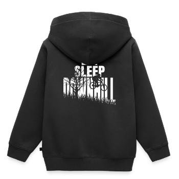 Downhill Gift Downhiller shirt - Kids Premium Organic Hoodie - black - Back - AI Model Kid Male (0cm)