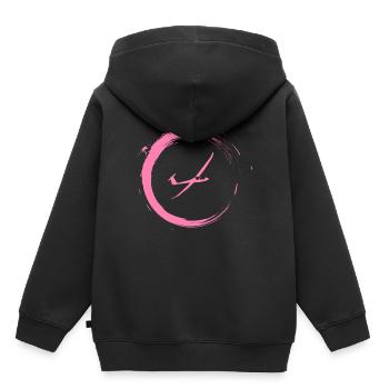 Segelflugzeug - Kinder Premium Organic Hoodie - Schwarz - Hinten - AI Model Kid Male (0cm)