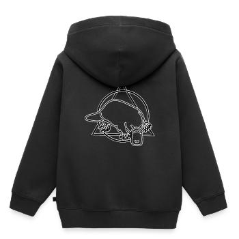 Schnabeltier - Kinder Premium Organic Hoodie - Schwarz - Hinten - AI Model Kid Male (0cm)