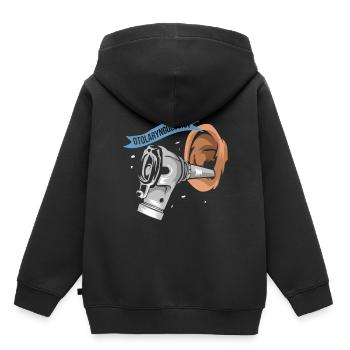 Halz-nasen-ohen-arzt - Kinder Premium Organic Hoodie - Schwarz - Hinten - AI Model Kid Male (0cm)