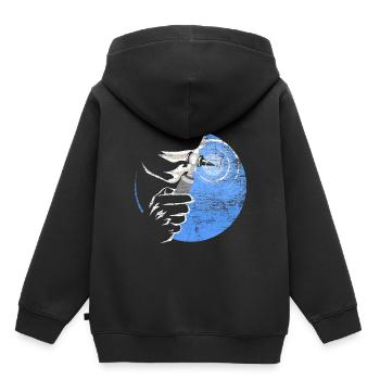 Halz-nasen-ohen-arzt - Kinder Premium Organic Hoodie - Schwarz - Hinten - AI Model Kid Male (0cm)