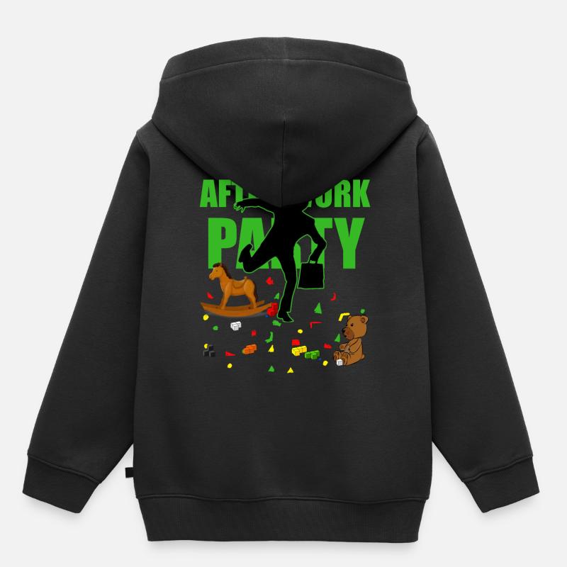 Futurs parents - Sweat Premium à capuche enfant bio - noir