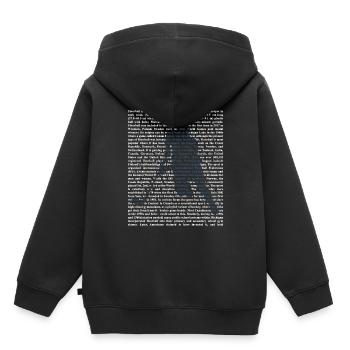 Unihockey - Kinder Premium Organic Hoodie - Schwarz - Hinten - AI Model Kid Male (0cm)