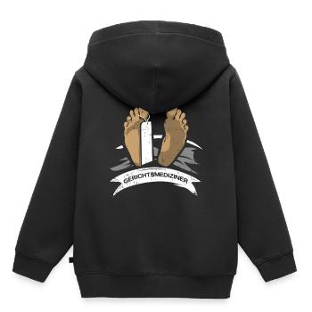 Cadeau de détective judiciaire - Sweat Premium à capuche enfant bio - noir - Dos - AI Model Kid Male (0cm)