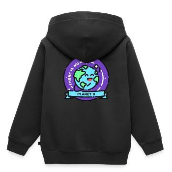 Protection de l'environnement abeille mer - Sweat Premium à capuche enfant bio - noir - Dos - AI Model Kid Male (0cm)