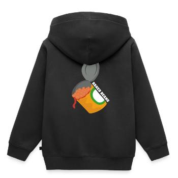 haricots en conserve - Sweat Premium à capuche enfant bio - noir - Dos - AI Model Kid Male (0cm)