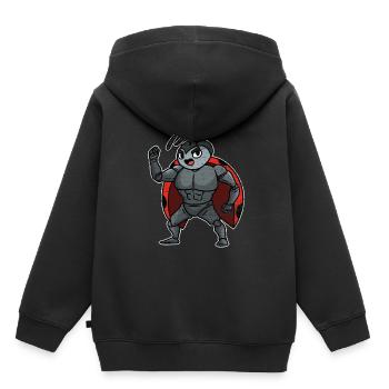 coccinelle - Sweat Premium à capuche enfant bio - noir - Dos - AI Model Kid Male (0cm)