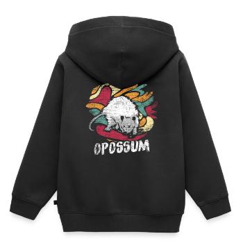 Possum marsupial - Sweat Premium à capuche enfant bio - noir - Dos - AI Model Kid Male (0cm)
