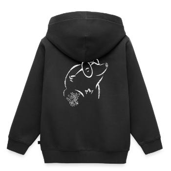 Maulwurf Geschenk - Kinder Premium Organic Hoodie - Schwarz - Hinten - AI Model Kid Male (0cm)