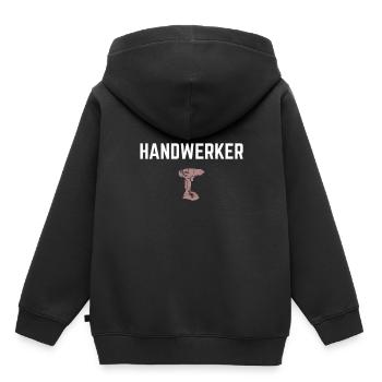 Handwerker Handwerk Schreiner - Kinder Premium Organic Hoodie - Schwarz - Hinten - AI Model Kid Male (0cm)