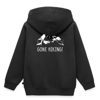 Hiking hiking hiker - Kids Premium Organic Hoodie - black - Back - AI Model Kid Male (0cm)
