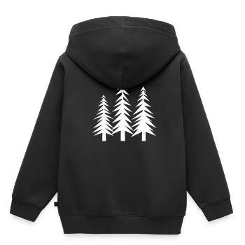 forestier - Sweat Premium à capuche enfant bio - noir - Dos - AI Model Kid Male (0cm)