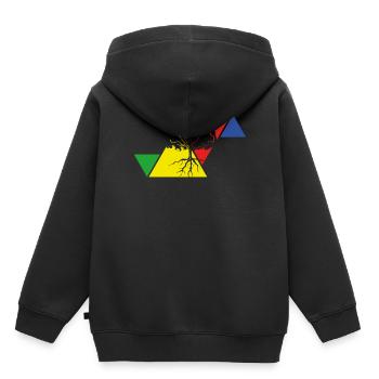 Umweltschutz Baum - Kinder Premium Organic Hoodie - Schwarz - Hinten - AI Model Kid Male (0cm)