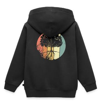 Protection de l’environnement Nature - Sweat Premium à capuche enfant bio - noir - Dos - AI Model Kid Male (0cm)
